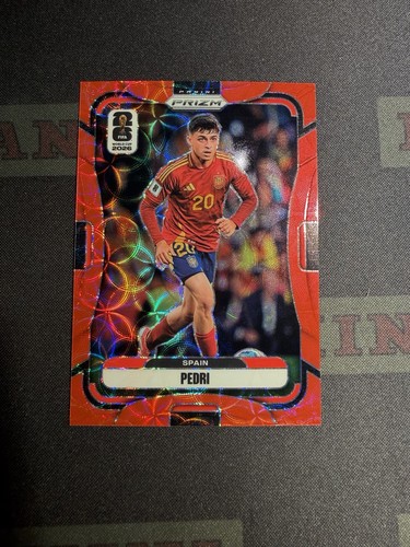 2026 Panini Prizm FIFA World Cup Spain Pedri Red Choice Color Match /85