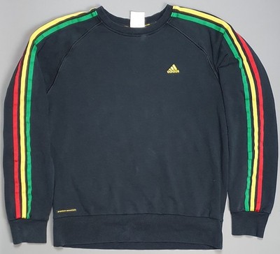 ADIDAS Premium Essentials Herren Large Rasta Reggae Jamaika Pullover Sweater Oberteil