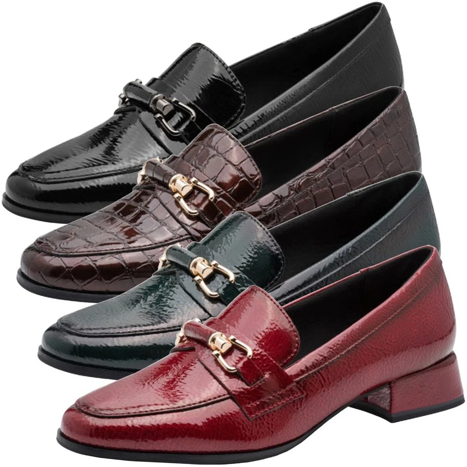 MARCO TOZZI Damen Slipper Loafer mit Blockabsatz und Zierschnalle 2-24252-47 - Bild 1 von 1