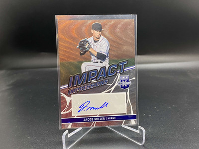 Jacob Miller 2023 Elite Extra Edition Impact Impressions Auto II-JML Marlins