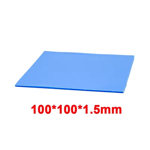 Thermal Conductive Blue Silicone Pad 100x100mm 1.5mm Thickness UK