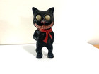 RARE ANTIQUE HALLOWEEN CELLULOID BLAK CAT WITH GOOGLY, BIG EYES, 1920s — photo 1