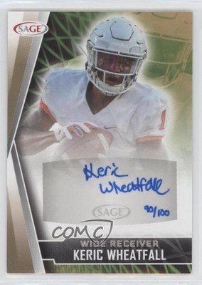 2022 SAGE High Series Gold 90/100 Keric Wheatfall #A-KW2 Auto 0rm6