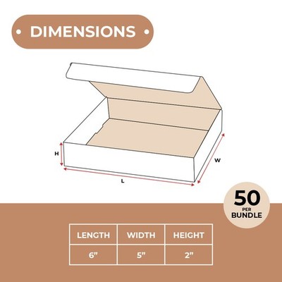3 - 6'' White Corrugated Shipping Mailer (Multi Size) 50 Pack