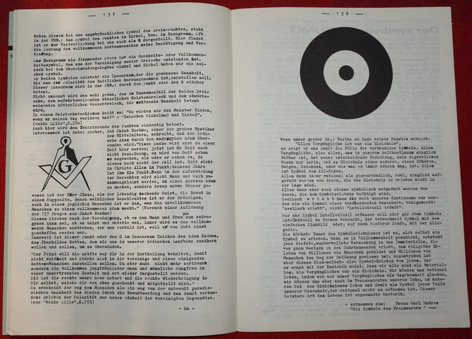 treue information 39 - Ritual Symbolik - Mai 1972 Johannisloge „Zur Treue“ - Bild 3 von 3