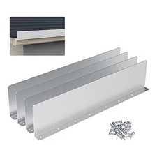 Roof Corner Gutter Diverter V Shape 42x11x3CM Silver Aluminum Splash Guard
