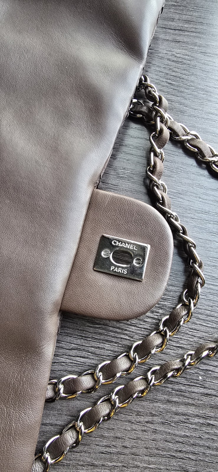 Chanel Python Brown Handbag Single Flap - image 5