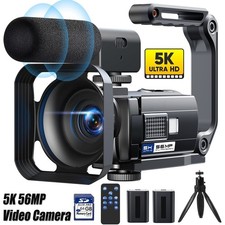 5120 x 2880Pixels Video Camera Camcorder 5K 56MP WiFi Vlogging Camera YouTube 3  