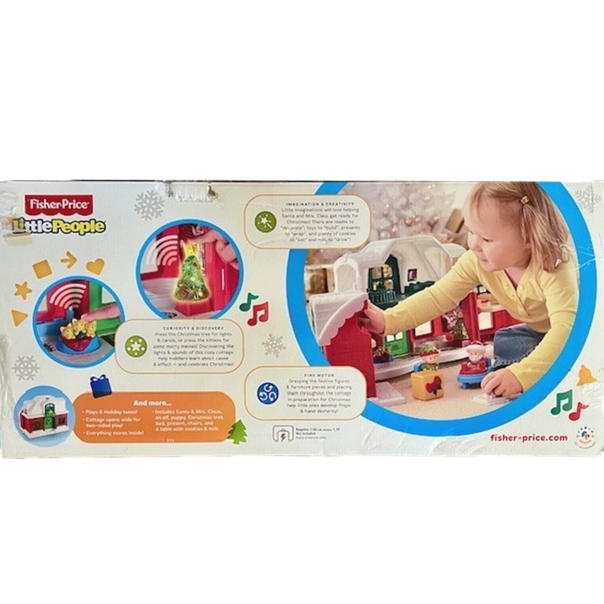 Fisher-Price Little People Santa's North Pole Cottage with Holiday