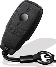 Key Fob Cover for Mercedes Benz 2017-2020 E-Class S-Class Style B, Black