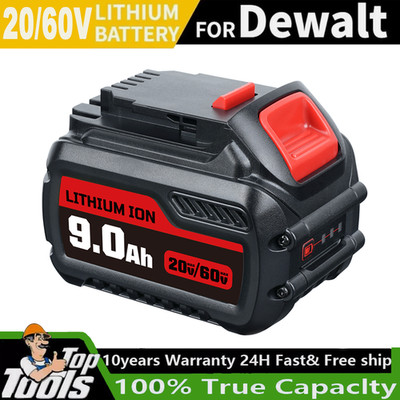 9Ah für Dewalt DCB606, DCB612, DCB606-2, DCB609-2 20V/60V MAX Akku 18V / 54V