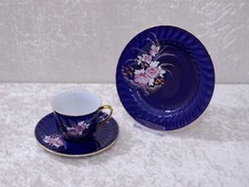 n25HCx - 3 tlg. Apulum Porzellan Prunk Sammelgedeck Sammeltasse - Vintage