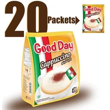 Good Day Cappuccino instant Coffee with Mix 20 Sachets, with cocoa