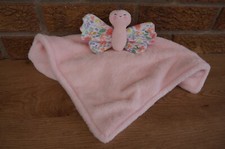 SECURITY Blanket CARTERS Just One You Pink BUTTERFLY Flower Floral Lovey Plush T