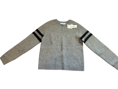 Dylan Gray Kids Boy's Gray Wool Striped Crewneck Long Sleeve Sweater Size XL - Picture 2 of 7