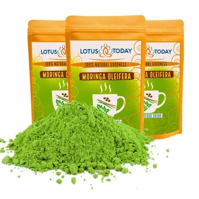 LOTUSTODAY Lotus Today Pure Moringa Leaf Powder | Organic, Vegan, Nutrient-Rich Superfood