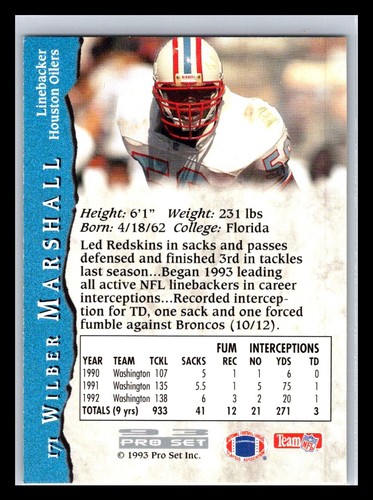 1993 Pro Set Football # 1-225 - Pick Your Card! - Picture 342 of 450