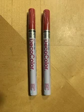 2- UCHIDA OF AMERICA CORP. 200-S MARVY DECOCOLOR OPAQUE Paint Markers-FINE -RED
