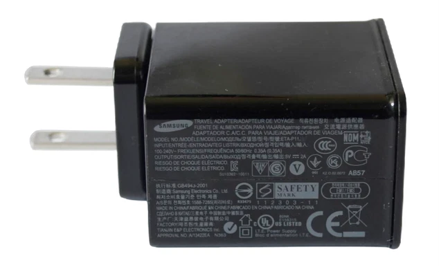 OEM SAMSUNG TRAVEL ADAPTER USB WALL CHARGER ETA-P11X 5V 2A - Image 2 of 2