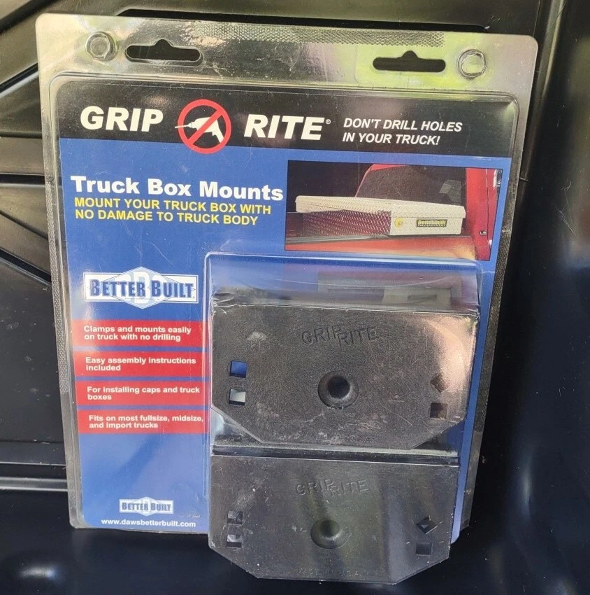 Grip Rite Nodrill Truck Bed Toolbox Mounts, 58 OFF