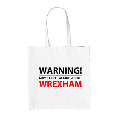 Achtung! Talking About Wrexham - Canvas Tote Bag - Dragons Football Love Fan