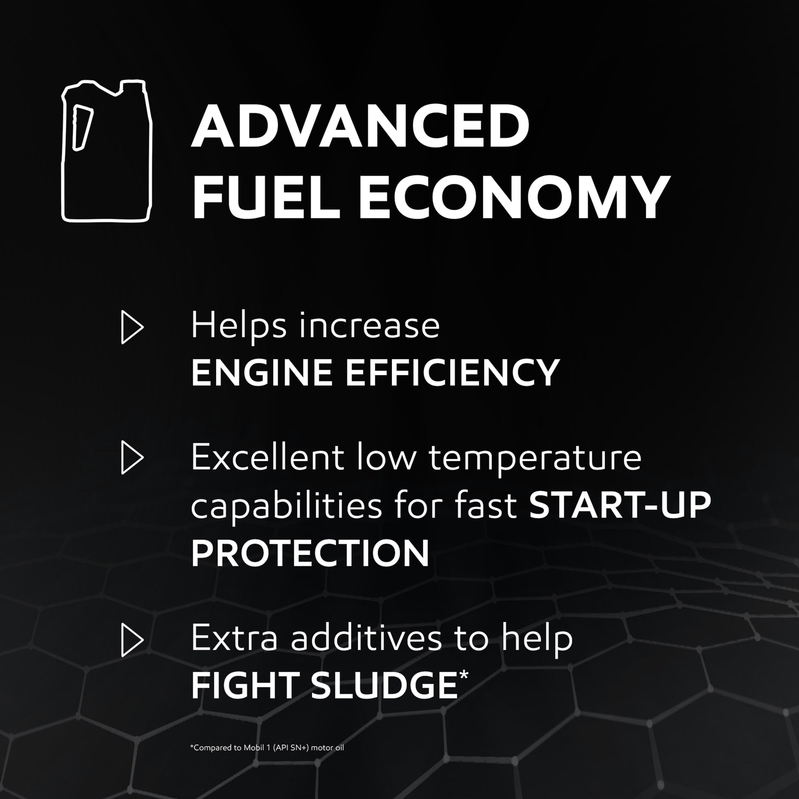 Mobil 1 Advanced Fuel Economy Full Synthetic Motor Oil 0W-20, 5 Quart Motor Oil