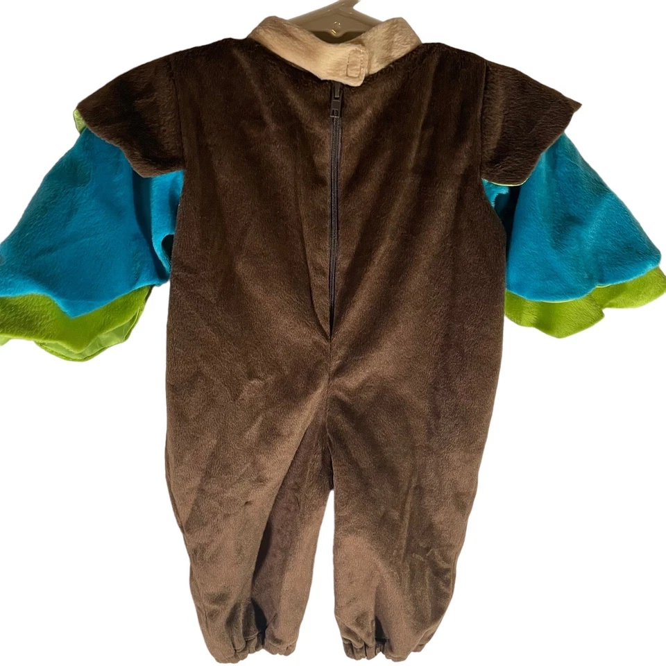 土耳其万圣节服装儿童尺寸小号毛绒内衬连身裤角色 Gobble — 第 4/4 张图片