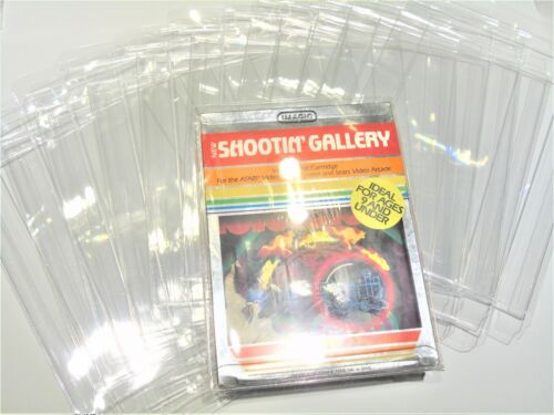 10 Atari 2600 Video Game Clear Case Cases Sleeve Box Protector Protectors CIB - Picture 1 of 4