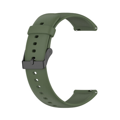 Replacement Silicone Watch Strap Black Buckle Parts for Realme watch3 watch2pro