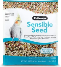 Sensible Seed Bird Food Medium Birds, 2Lb Bag - Fruitblend Pellets Premium Blend