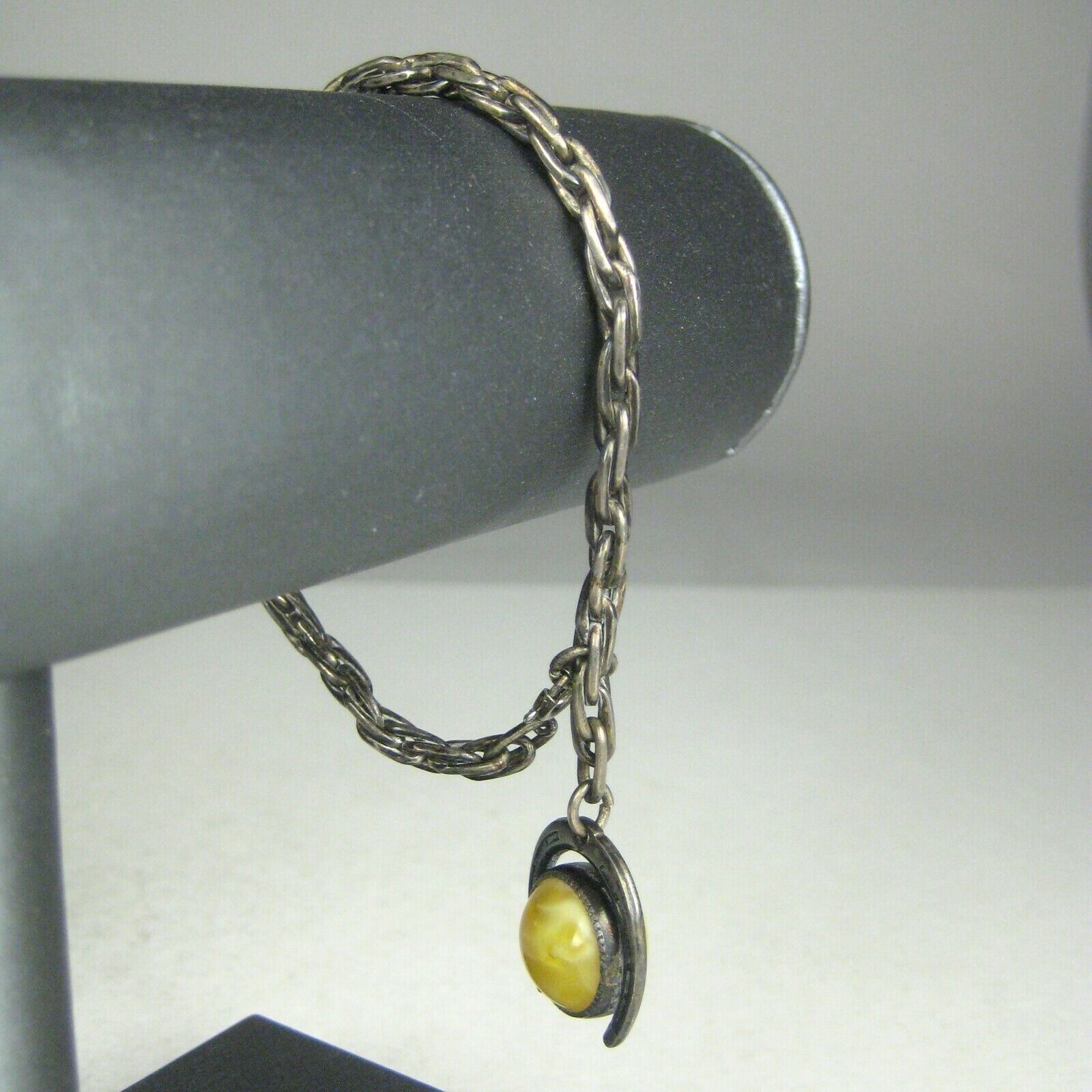 Bracelet Sterling Silver Solid .925 Unsigned Horu… - image 3