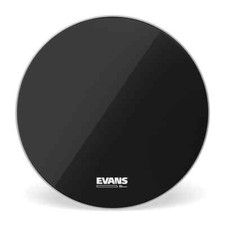 Evans EQ3 Black Resonant Bass Drumhead 20" No Port