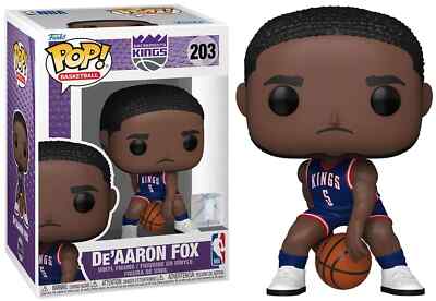 FUNKO POP! - De'AARON FOX  203    NBA Basketball   Sacramento Kings