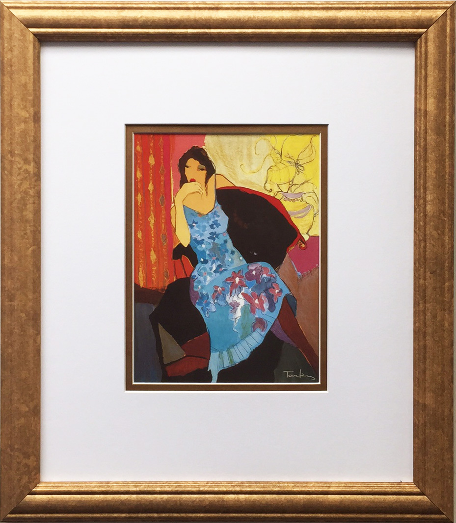ITZCHAK TARKAY "Daydream" NEWLY Custom FRAMED Art PRINT Judaica