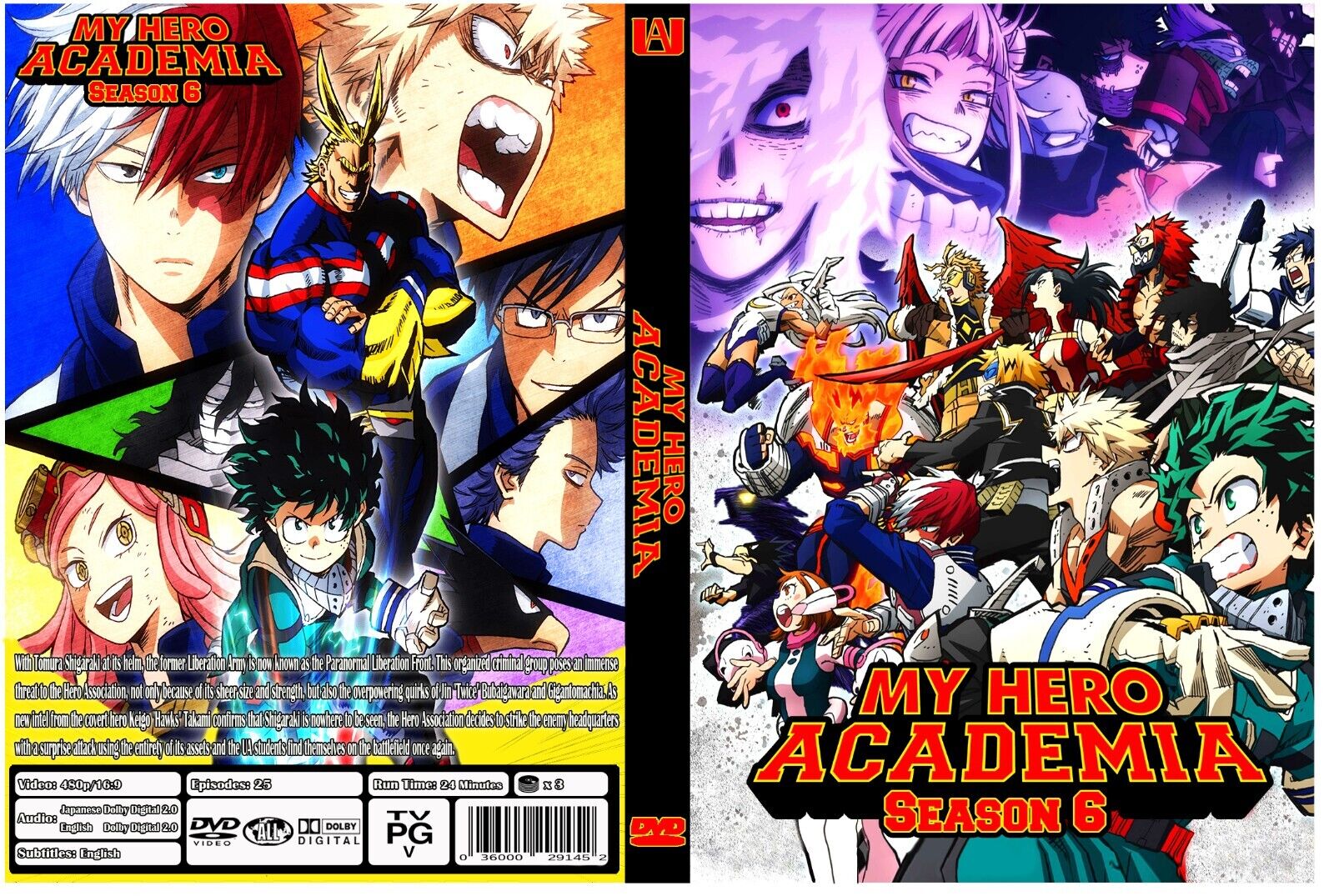 TOHO Reveals Final 'My Hero Academia' Anime Season 6 DVD/BD Release  Packaging