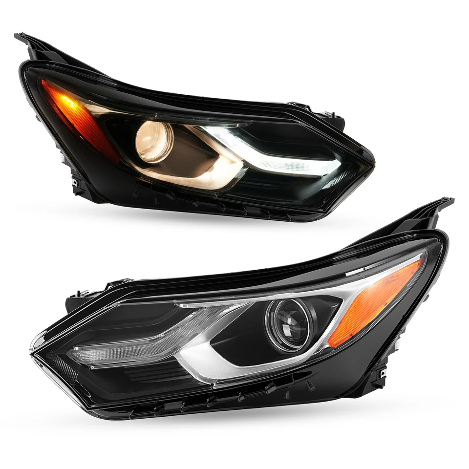 Headlights Halogen w/LED DRL w/Bulbs For Chevy Equinox 2018 2019 2020 Projector Foto 4 de 4