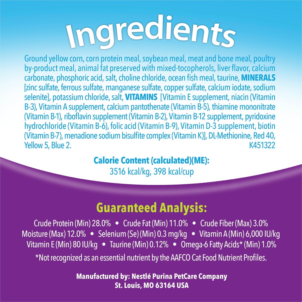 Purina Kit and Kaboodle Original Dry Cat Food for Adult Cats, Immune