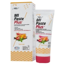 GC MI Paste Plus Topical Tooth Creme 0.20% Sodium Fluoride 40g Tube TUTTI-FRUTTI