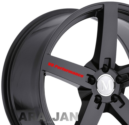 V8 Performance Wheels Decal Sticker Sport racing car rims motorsport logo 4 pcs - Picture 2 of 5
