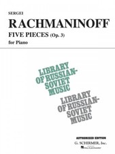 Rachmaninoff 5 Pieces Op 3 VAAP Edition Piano Solo Sheet Music NEW 050333490