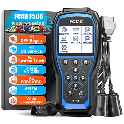 12V 24V Heavy Duty Truck Scanner All System DPF Regen Oil Reset For ISUZU/HINO