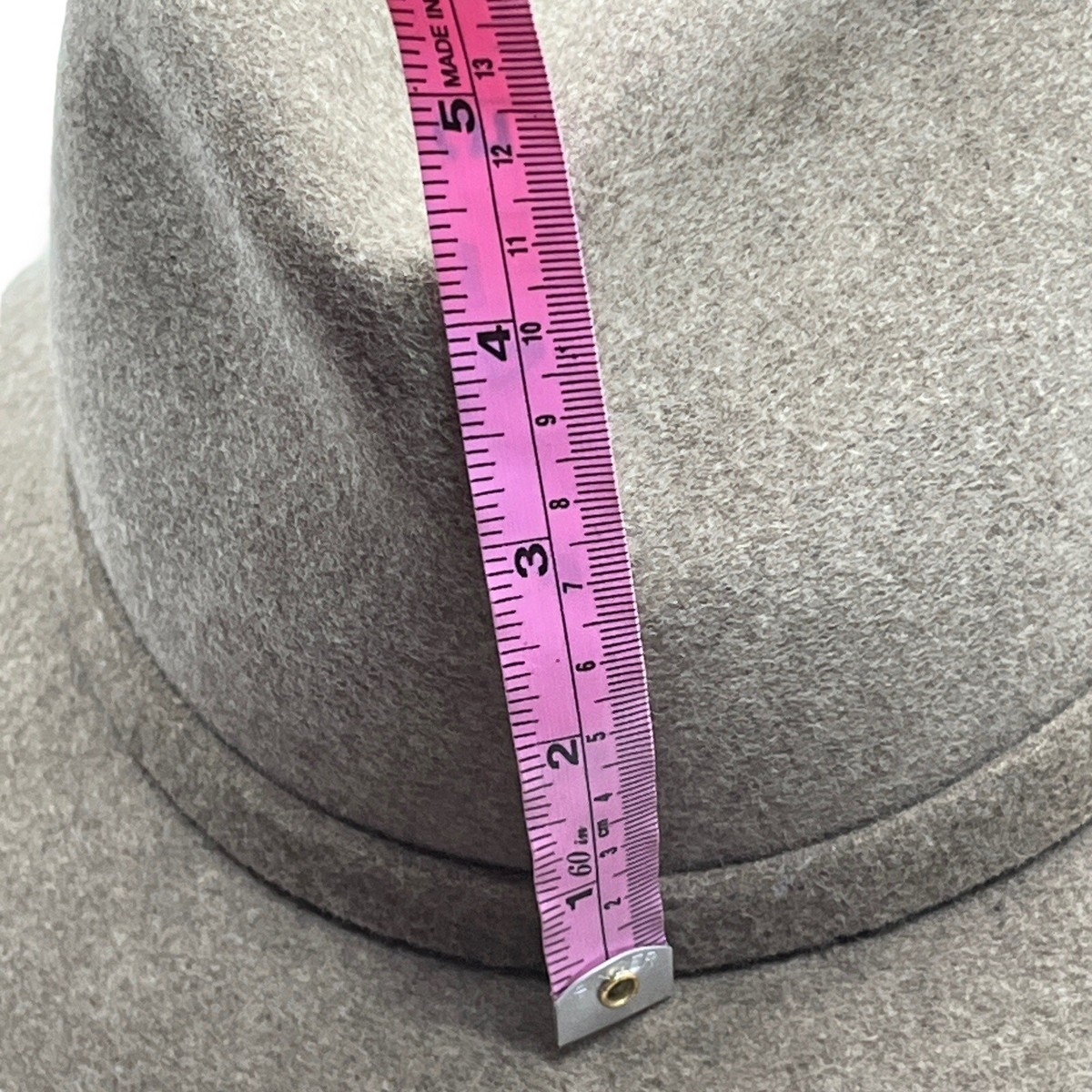 Bianchi Wool Fedora Hat Unisex Men Women Brown Vintage Made in the USA 6 7/8 55 Frontier Fedora Hat - Brown main image 2