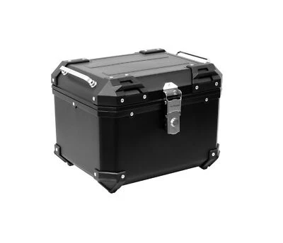 Sac moto haut boîtier XPLOR en plastique noir 30 L avec plaque - Photo 1/4