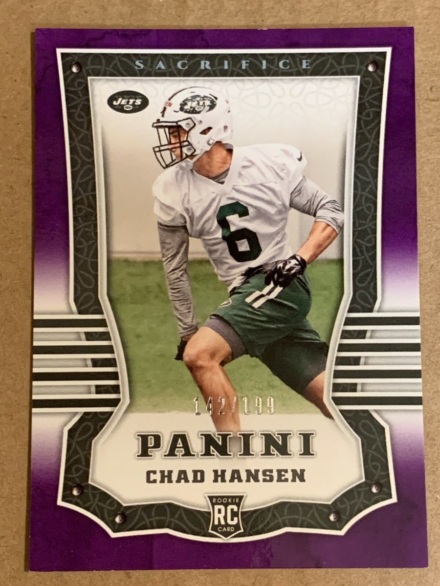 chris hansen yugioh card 2017 Panini Sacrifice Rookie Chad Hansen 172. SP #d/199 Jets Texans