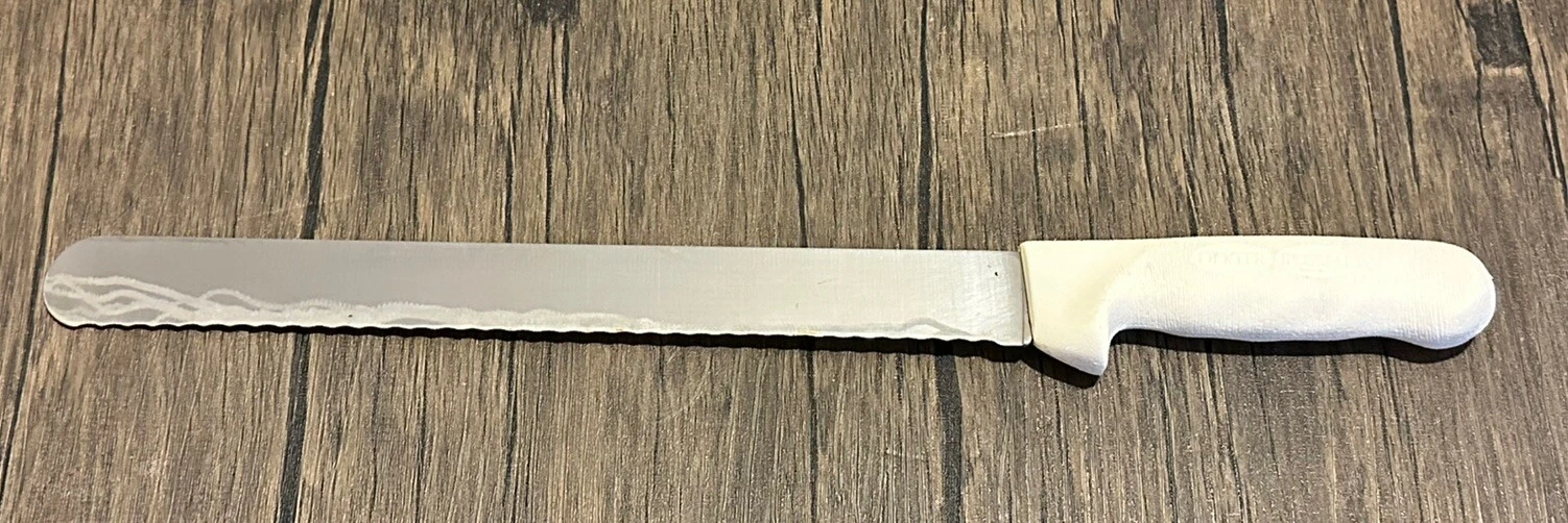 Dexter Sani-Safe S140-12SC Scalloped Edge Knife 12 Inch Stainless Steel Blade