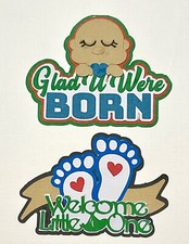 2D Baby Boy Die Cuts for Cards  Craft Scrapbooking Embellishments Projects