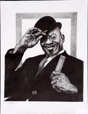 Sonny Boy Williamson Charcoal Artwork by Pittsburgh Artist George Gist From T...