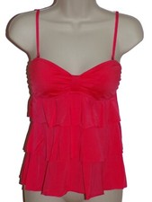 Kenneth Cole tiered bandeau tankini top size S swimsuit new