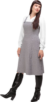 Bright & Beautiful MILA DOGTOOTH Hahnentritt A-LINIE KLEID Pinafore Rockabilly