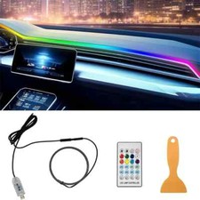 Colorful LED Car Interior Hidden App Remote Control Atmosphere Lamp USB Car Part